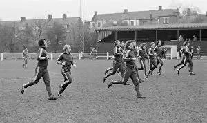 Images Dated 11th March 1975: World Champions West Germany, training at Vale Farm Football Ground, Wembley