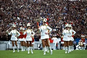 Images Dated 2nd June 1978: World Cup 1978 Group 1 France 1 Italy 2 Drum majorettes