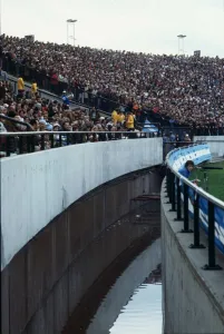 Football Stadium Gallery: World Cup 1978 Group 1 France 1 Italy 2 The moat around