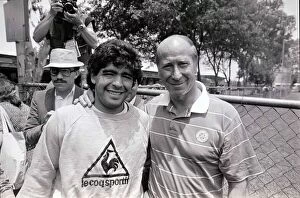 World Cup 1986 in Mexico. Diega Maradona and all time England top goal scorer