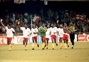 Images Dated 1st July 1990: World Cup 1990 England 3 Cameroon 2 after extra time at