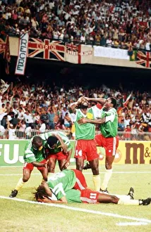 Images Dated 1st July 1990: World Cup 1990 Quarter Finals England 3 Cameroon 2 after extra time