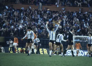 World Cup Final between Argentina and Holland, played at Estadio River Plate football World Cup Final between Argentina and Holland, played at Estadio River Plate football