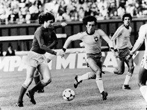 Images Dated 24th June 1978: World Cup Third Place Play off match in Buenos Aires. Brazil 2 v Italy 1 Antognoni