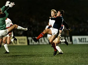 World Cup Qualifying Round 1990 Scotland v Norway Ally McCoist shoots World Cup Qualifying Round 1990 Scotland v Norway Ally McCoist shoots