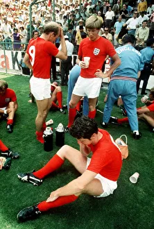 World Cup Quarter Final 1970 at Leon England team resting before playing World Cup Quarter Final 1970 at Leon England team resting before playing