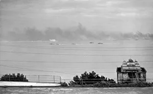 00492 Gallery: World War II Invasion of France Part of the British invasion fleet bound for