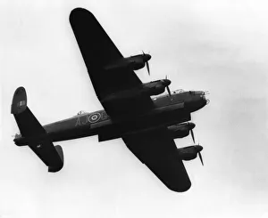 A World War Two RAF Avro Lancaster bomber aircraft, complete with Guy Gibson' A World War Two RAF Avro Lancaster bomber aircraft, complete with Guy Gibson'