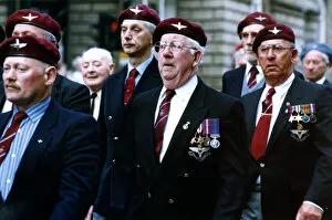 Images Dated 5th June 1994: World War Two - Second World War - D-Day Remembrance Parade - Former paratrooper Norman