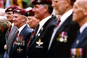 Images Dated 5th June 1994: World War Two - Second World War - D-Day Remembrance Parade - Former paratroopers