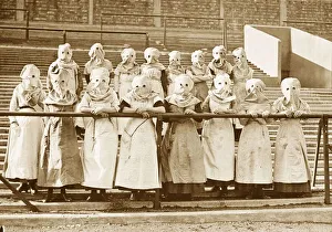 World War One - The stands of a Tottenham Hotspur football ground have been turned into World War One - The stands of a Tottenham Hotspur football ground have been turned into