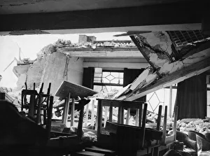The wreckage of a Bridlington Hotel following an air raid on the town at the height of The wreckage of a Bridlington Hotel following an air raid on the town at the height of