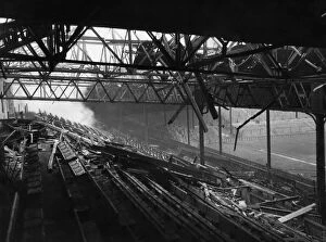 Football Stadium Gallery: Wreckage of Old Trafford football, home of Manchester United
