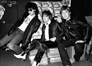 00916 Gallery: Wreckless Eric (centre) with two of his band members John Brown (left