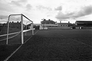 The Wrexham F.C ground with the public house The Turf in the background