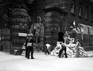 WW2 Air Raid Damage September 1939 Building been sandbagged WW2 WW2 WW2 Air Raid Damage September 1939 Building been sandbagged WW2 WW2