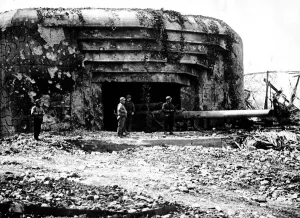 WW2 Reinforced concrete bunkers built by the Germans to protect heavy coastal guns are WW2 Reinforced concrete bunkers built by the Germans to protect heavy coastal guns are