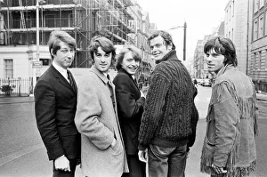 The Yardbirds pop group pictured outside the Europa Hotel in London after returning The Yardbirds pop group pictured outside the Europa Hotel in London after returning