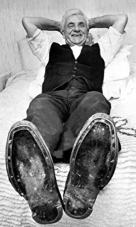 00074 Gallery: Sixty eight year old John Sowerby says the answer to healthy feet is wooden soled clogs