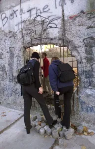 Ten years after the Berlin Wall Nov 1999 came down tourists are seen exploring Ten years after the Berlin Wall Nov 1999 came down tourists are seen exploring