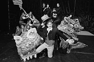 Images Dated 14th February 1991: Young actors at Shelley High School are aiming for a hat-trick of drama successes with