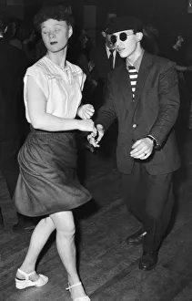 A young couple dancing at Club Be-Bop in High Cross, Tottenham, North london A young couple dancing at Club Be-Bop in High Cross, Tottenham, North london