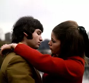 Young Couple about to kiss. 15th January 1970