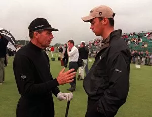 The young and the old 16 year old qualifier Zane Scotland with veteran Gary Player