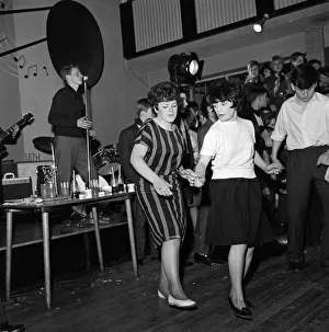 Young people taking part in a twisting dance competition. 11th February 1962 Young people taking part in a twisting dance competition. 11th February 1962