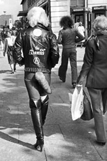 Images Dated 8th October 1980: A young punk rocker walking down Colmore Road, Birmingham