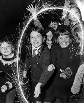 Entertaniment Gallery: Youngsters from Edge Hill enjoying Guy Fawkes Night. Liverpool, Merseyside