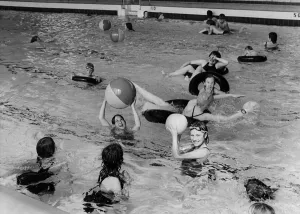 Youngsters enjoy fun and games during a Come On In session at Stanley Baths Youngsters enjoy fun and games during a Come On In session at Stanley Baths