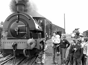 Youngsters enjoying the last few days of their holidays find the old steam trains at