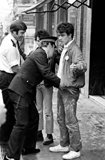 Images Dated 6th August 1977: Youth Culture / Music / Police / Street scenes. 'Punk Rock'. August 1977 77-04262