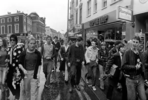 Images Dated 6th August 1977: Youth Culture / Music / Police / Street scenes.'Punk Rock'. August 1977 77-04262-004