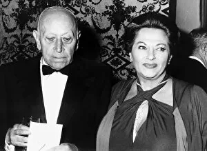 Images Dated 1st February 1980: Yvonne De Carlo and George Raft Hollywood veterans, February 1980