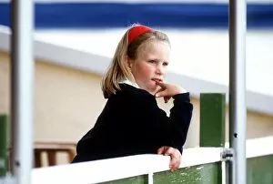 Images Dated 17th May 1987: Zara Phillips at Smiths lawn, Windsor