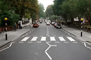 Zebra crossing at Abbey Road studio in London 1994 Zebra crossing at Abbey Road studio in London 1994