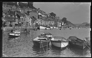 Ferries moored at West Looe Quay looking towards the Bridge Ferries moored at West Looe Quay looking towards the Bridge