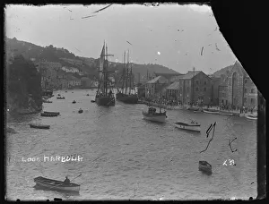 Looe Harbour looking upstream, important ship Looe Harbour looking upstream, important ship