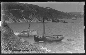 Masted ship The Sirdar sailing into Looe HarbourExcellent detail of ship Masted ship The Sirdar sailing into Looe HarbourExcellent detail of ship