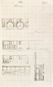 Isambard Kingdom Brunel 1836 Sketchbook - GWR carriages Isambard Kingdom Brunel 1836 Sketchbook - GWR carriages