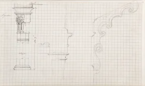 Isambard Kingdom Brunel sketch: designs for columns Isambard Kingdom Brunel sketch: designs for columns