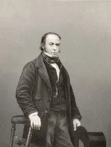 A Print of Isambard Kingdom Brunel in mid-19th century attire