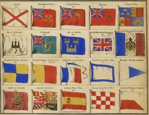 1875 Maritime Flags Print
