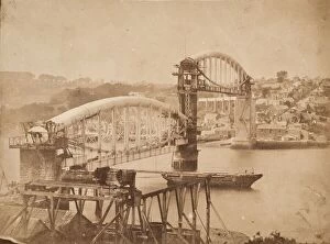 IK Brunel Other Projects Gallery: Photograph of the Royal Albert Bridge, 1858