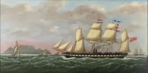 The SS Great Britain Print: Table Bay Harbour Scene