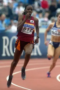 Vernicha James 200 Metres Print, City Of Manchester Stadium