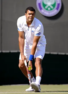 Jo-Wilfried Tsonga at 2011 Wimbledon Championships. Art