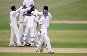 Joe Root Leaves The Field After Dismissal Print, 02 August 2011